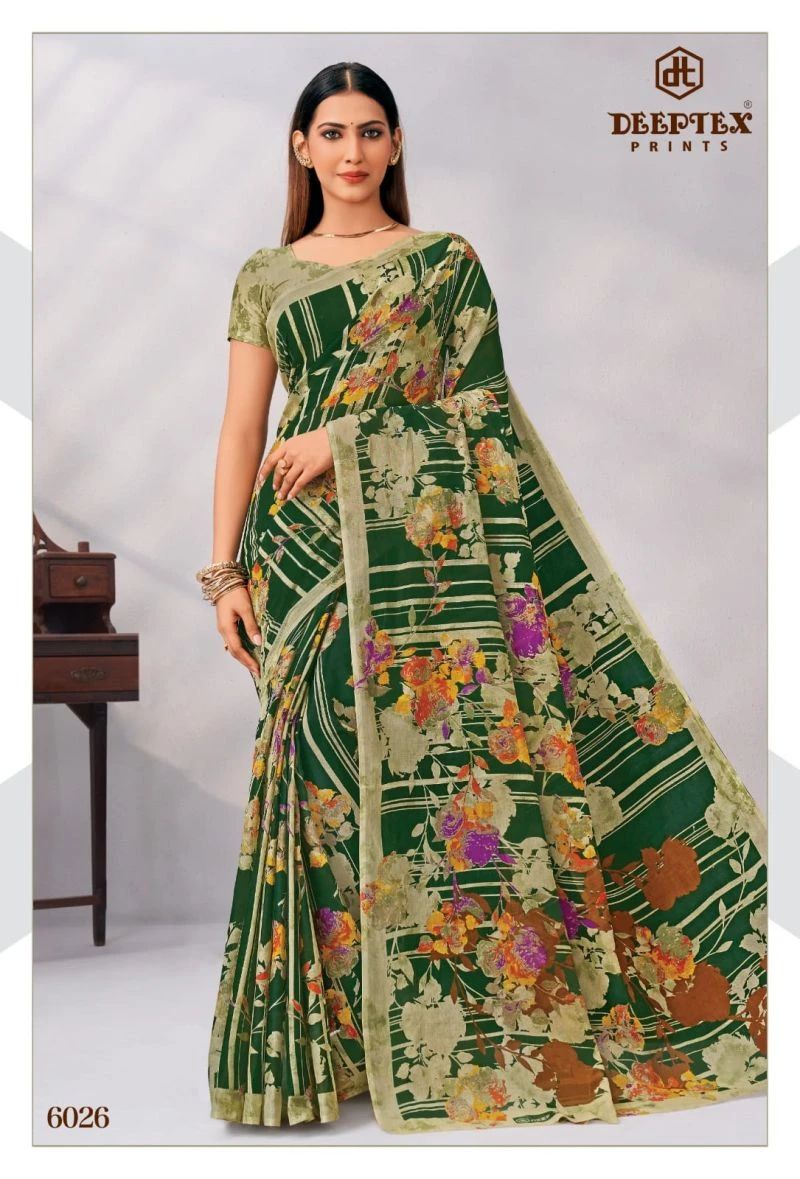 Deeptex Mother India Vol 60 Cotton Printed Saree 22