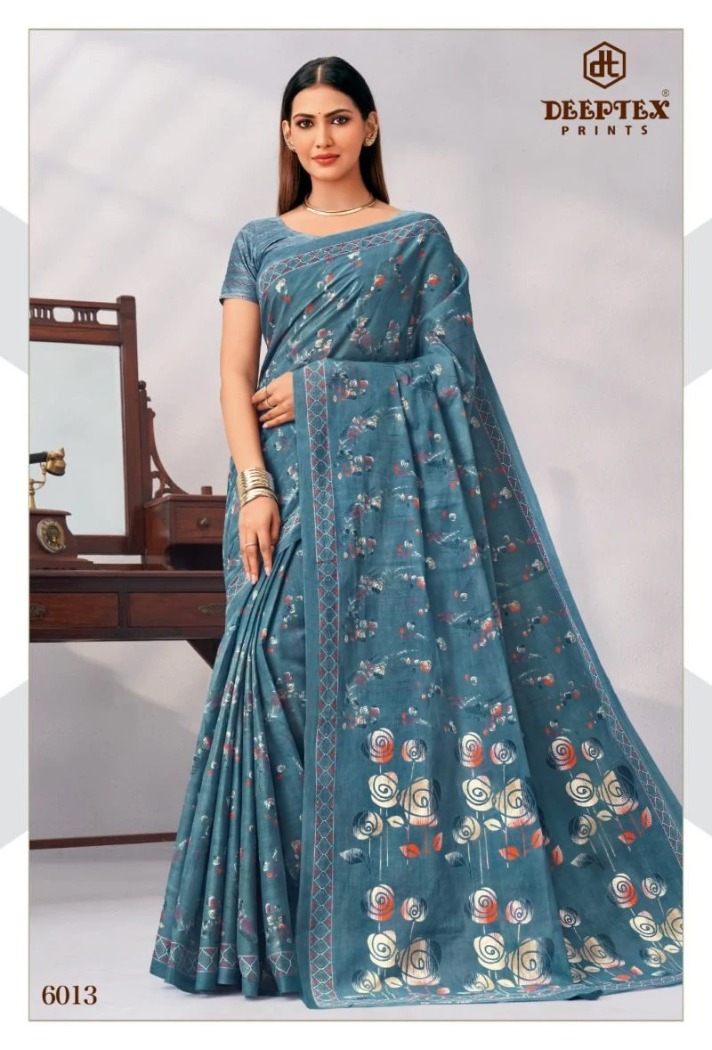 Deeptex Mother India Vol 60 Cotton Printed Saree 24