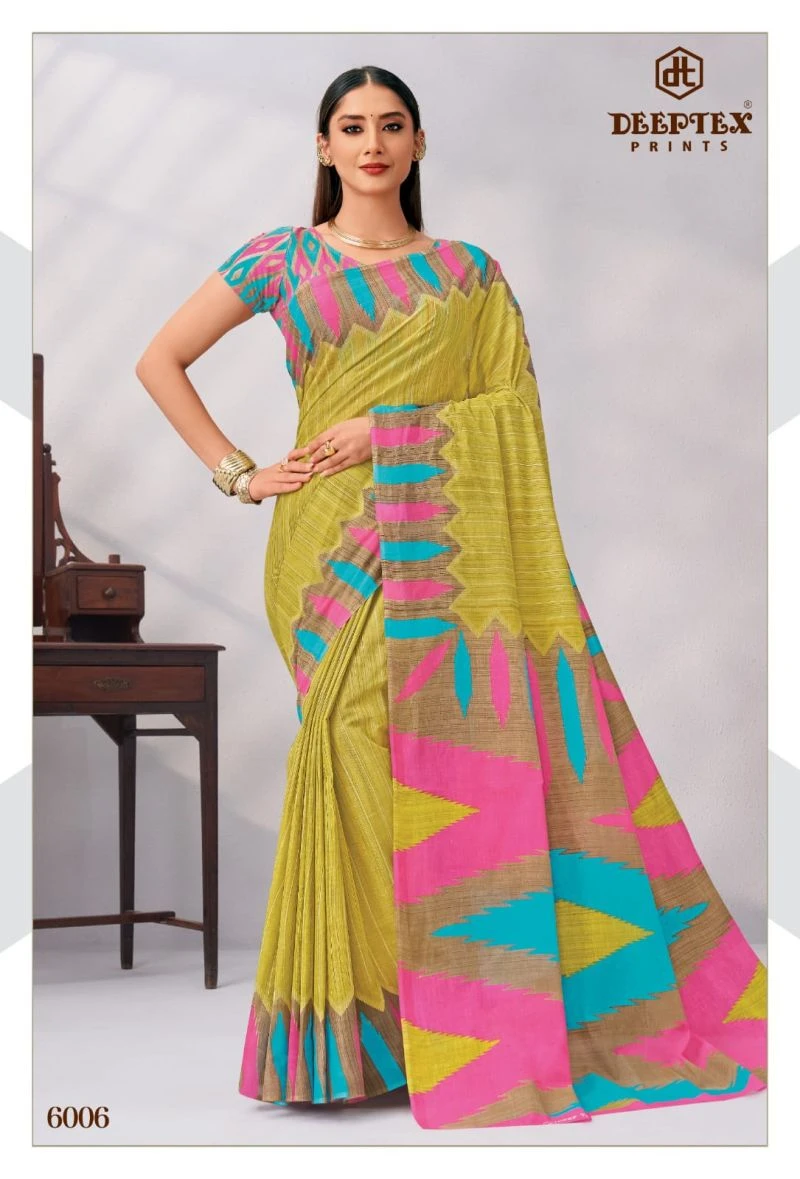 Deeptex Mother India Vol 60 Cotton Printed Saree 25