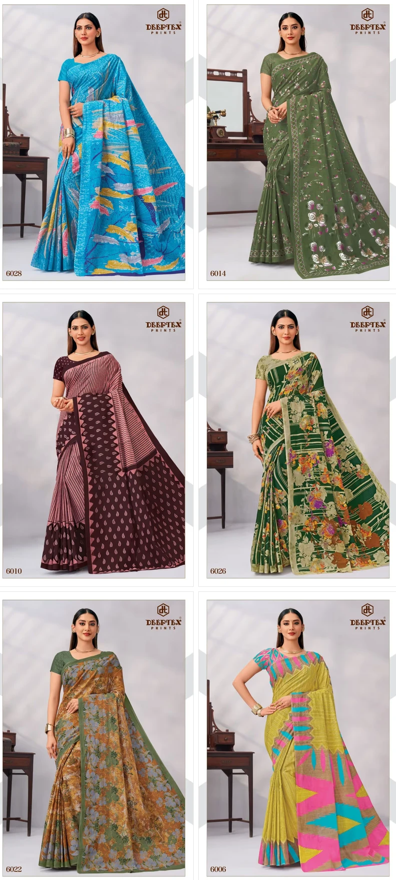 Deeptex Mother India Vol 60 Cotton Printed Saree 26