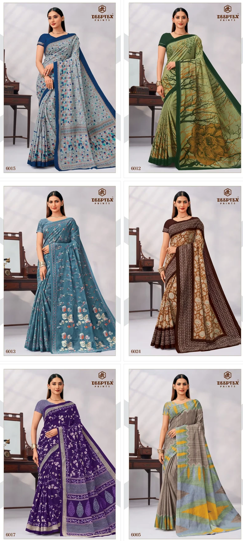 Deeptex Mother India Vol 60 Cotton Printed Saree 30