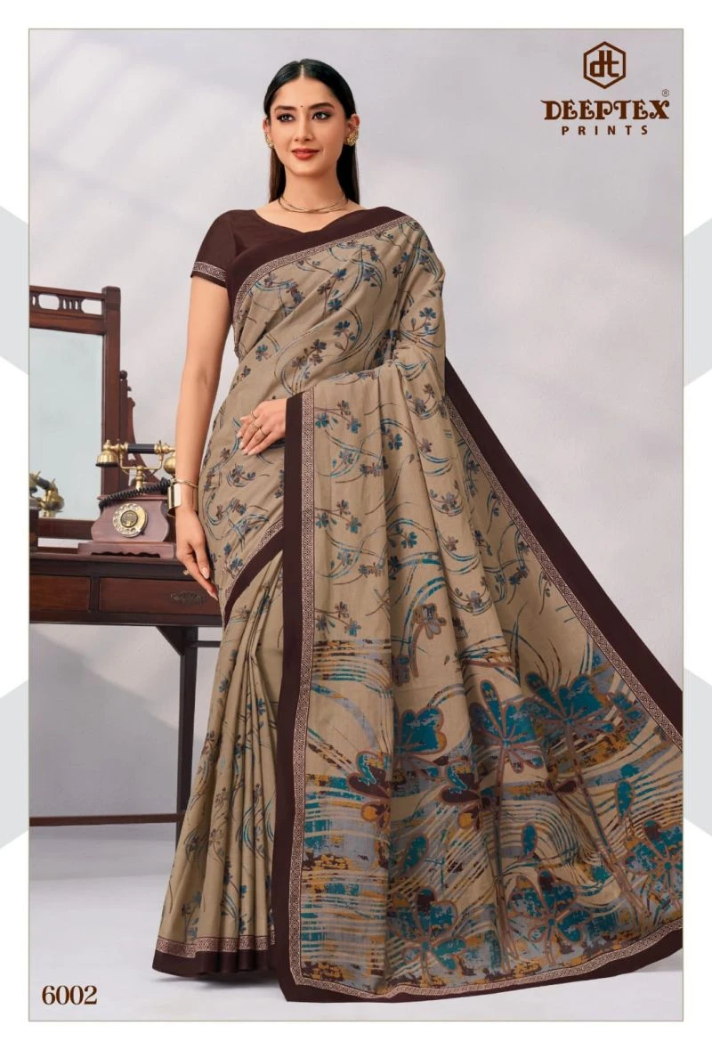 Deeptex Mother India Vol 60 Cotton Printed Saree 5