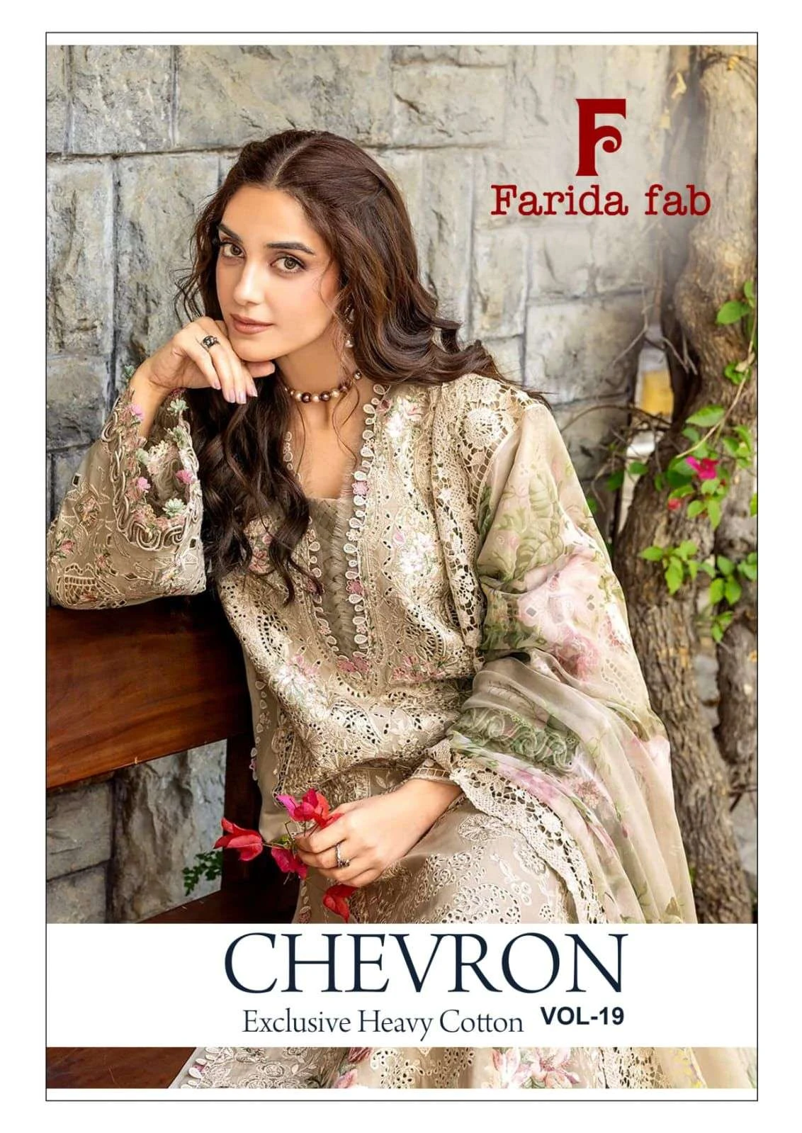 Farida Fab Chevron Vol 19 - Readymade Dress