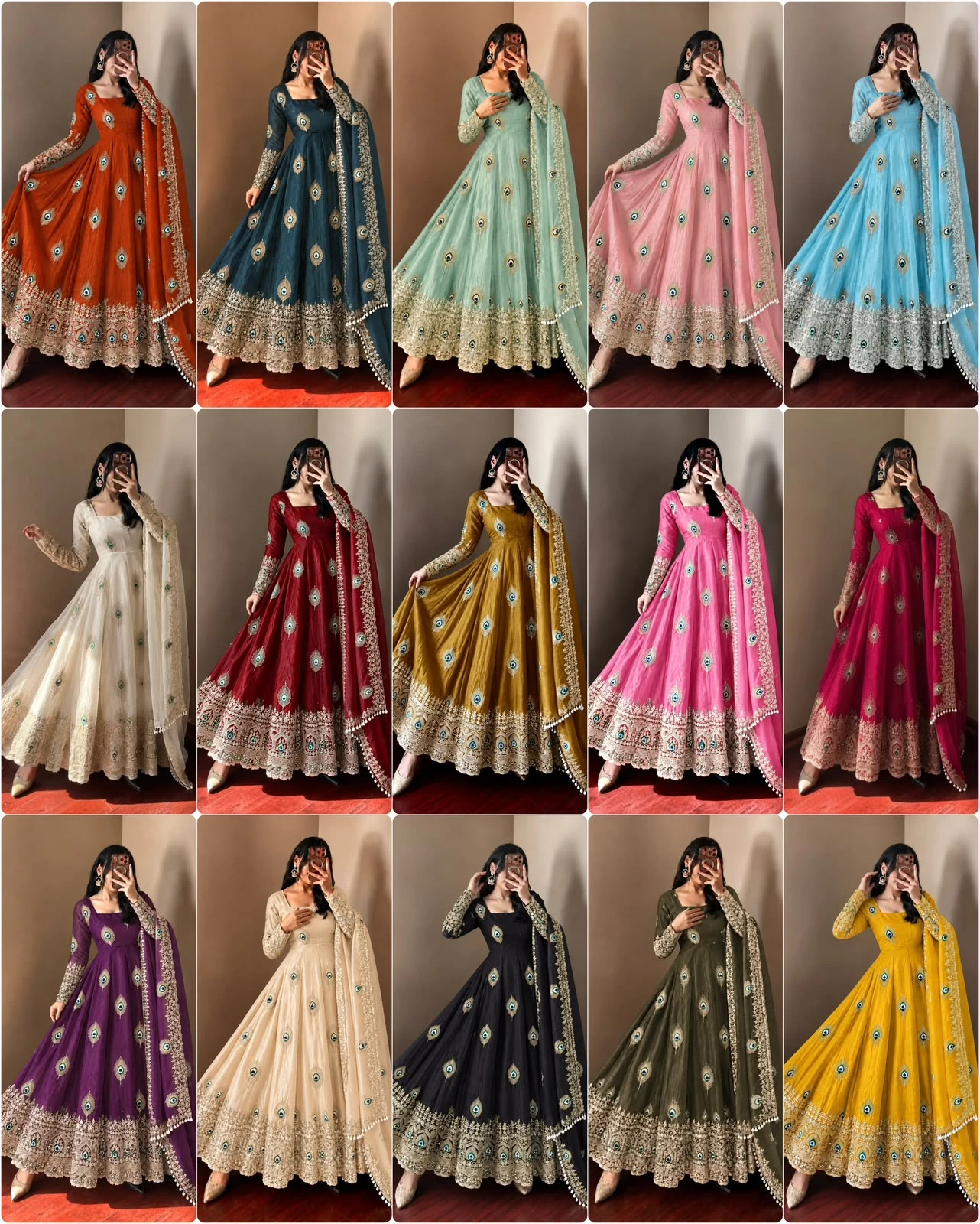 Fendy Silk Full Flair Anarkali 2026 Collection Wholesale 1