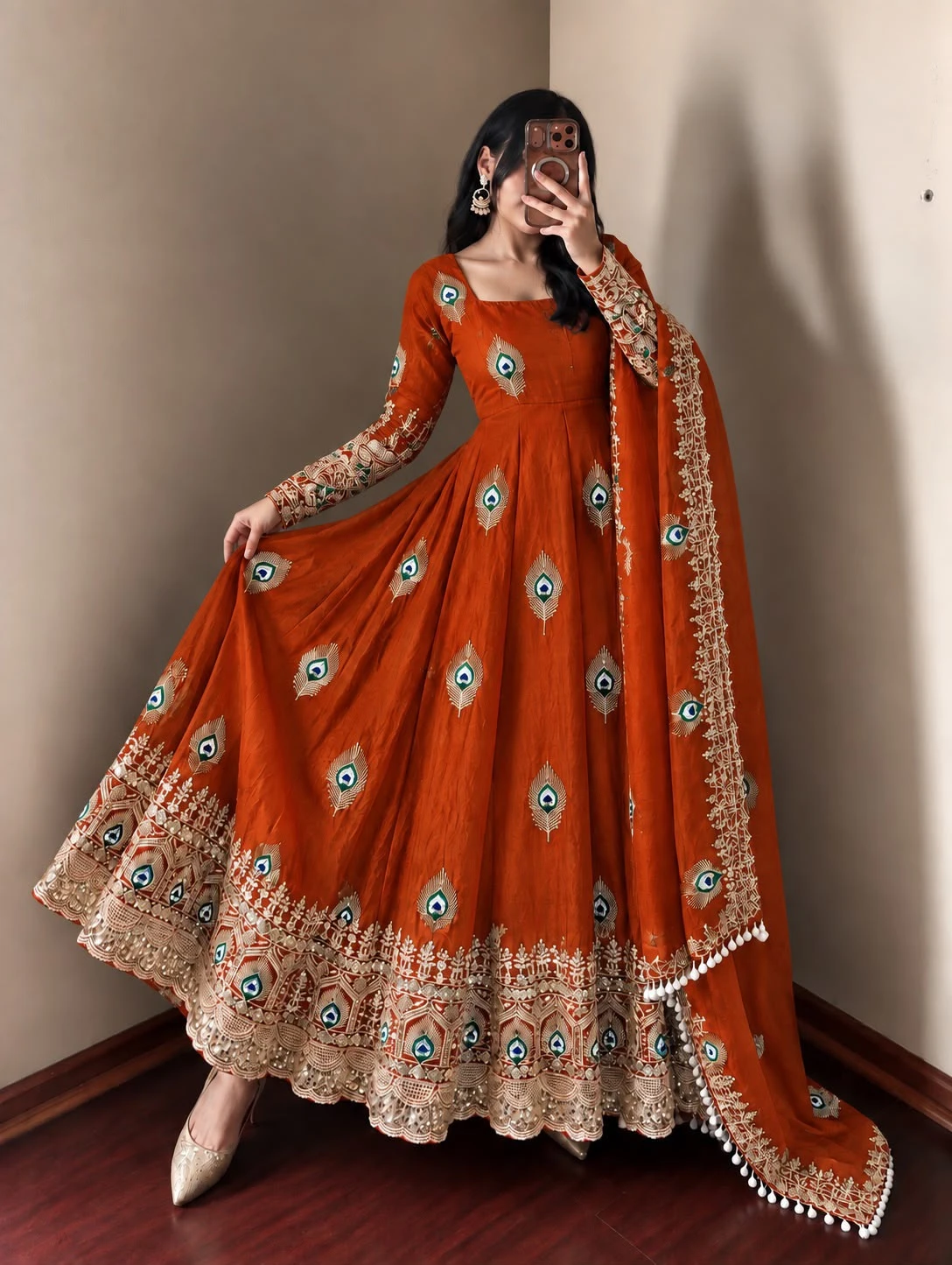 Fendy Silk Full Flair Anarkali 2026 Collection Wholesale 10