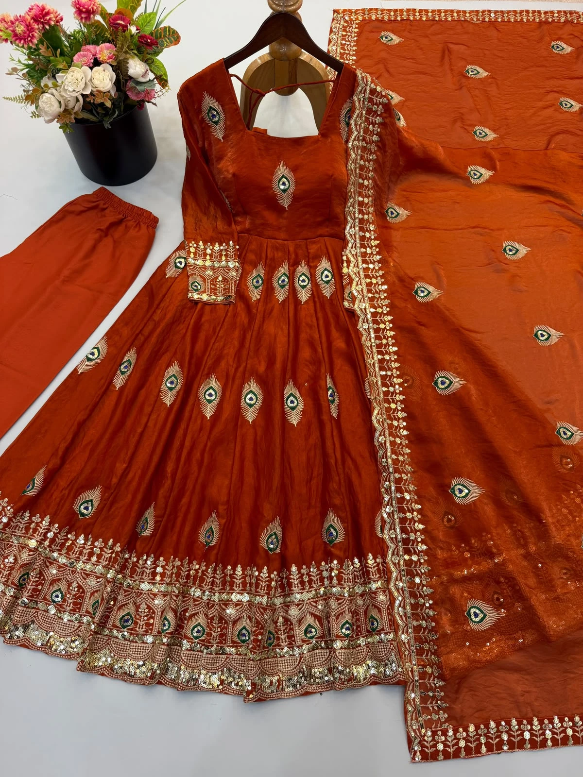 Fendy Silk Full Flair Anarkali 2026 Collection Wholesale 11