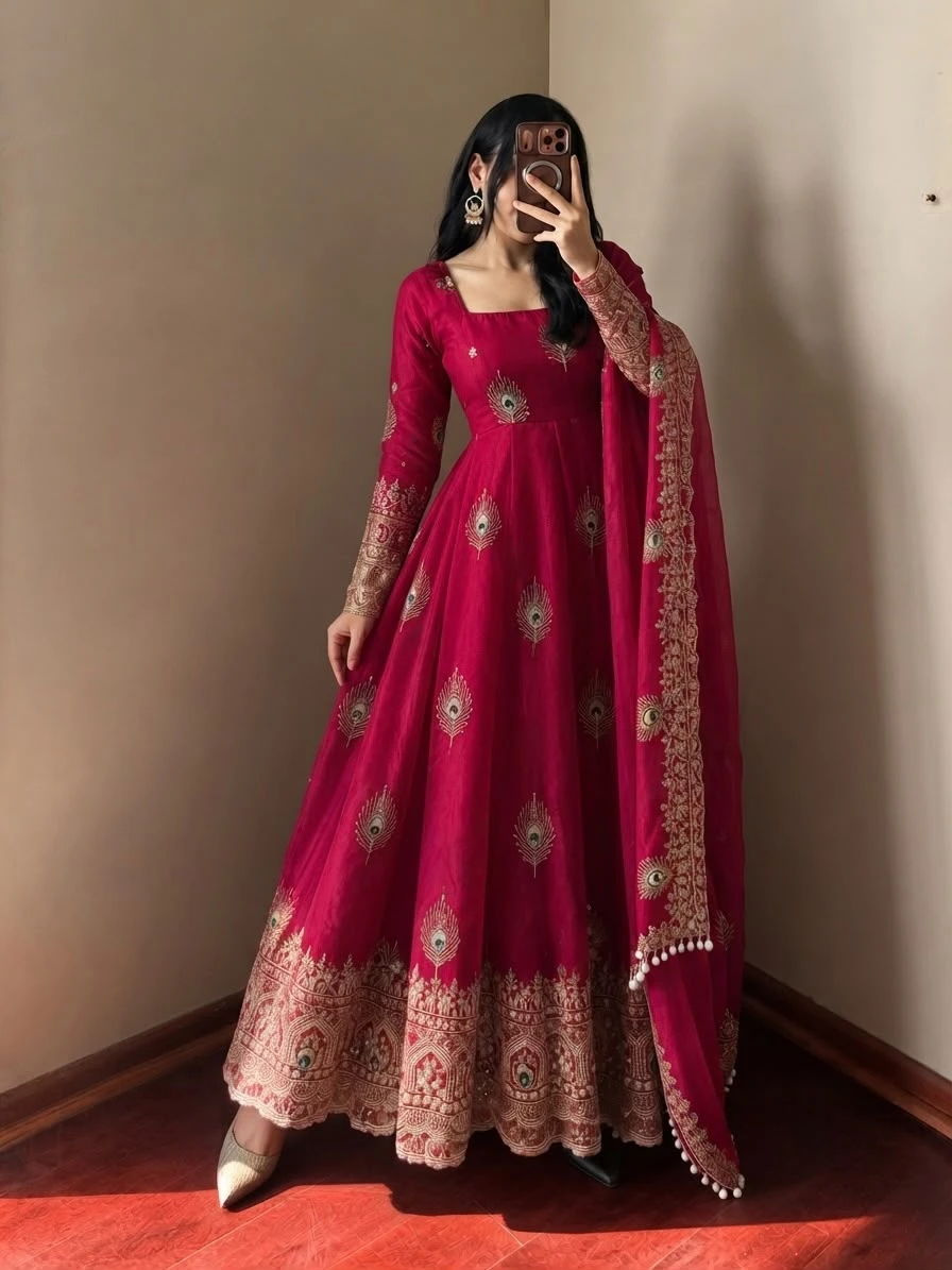 Fendy Silk Full Flair Anarkali 2026 Collection Wholesale 28