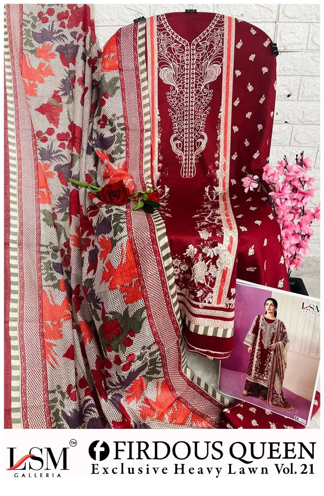 Firdous Queen Lawn Vol 21 11