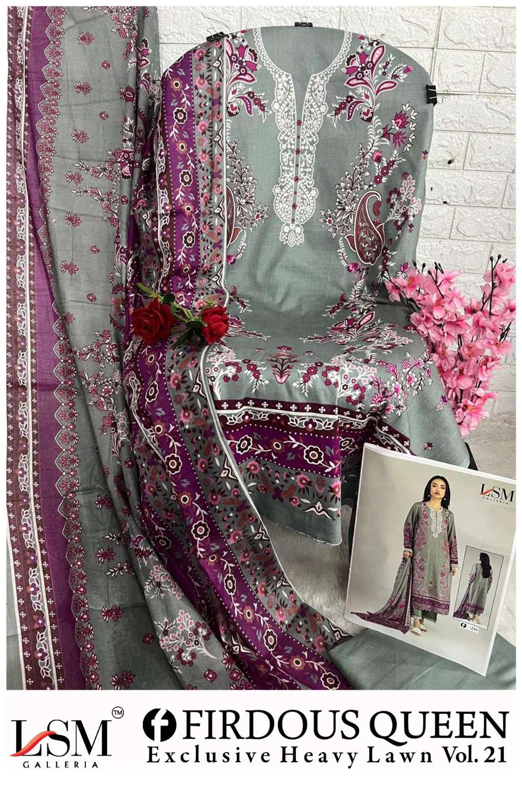 Firdous Queen Lawn Vol 21 5