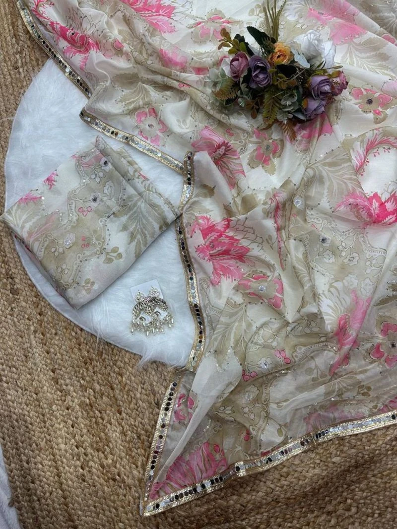 Gopi Vol 2 Soft Tebby Silk Embroidered Digital Printed Saree 6