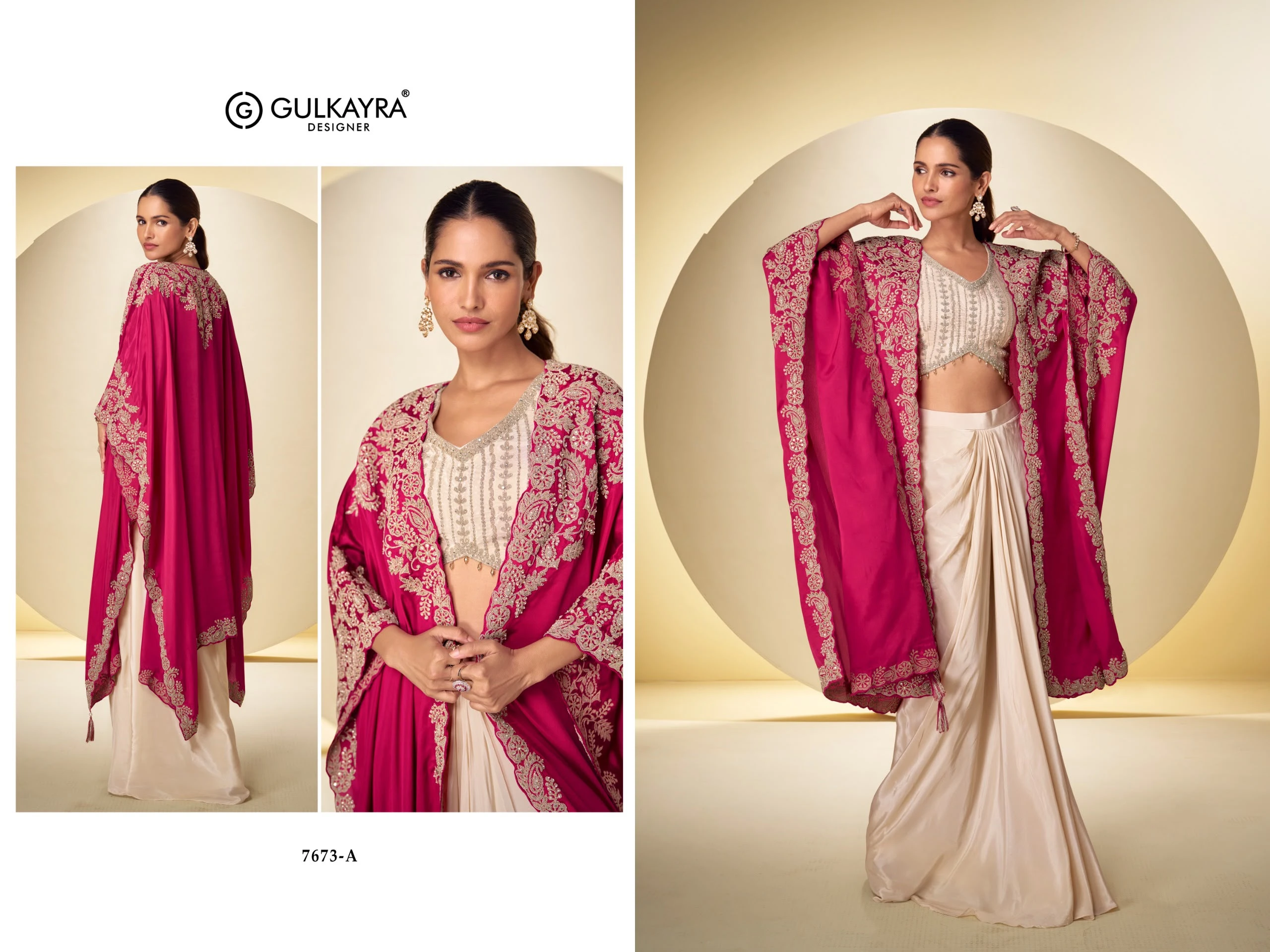 Gulkayra Designer Andaz Real Chinon Suit With Embroidery Work 2