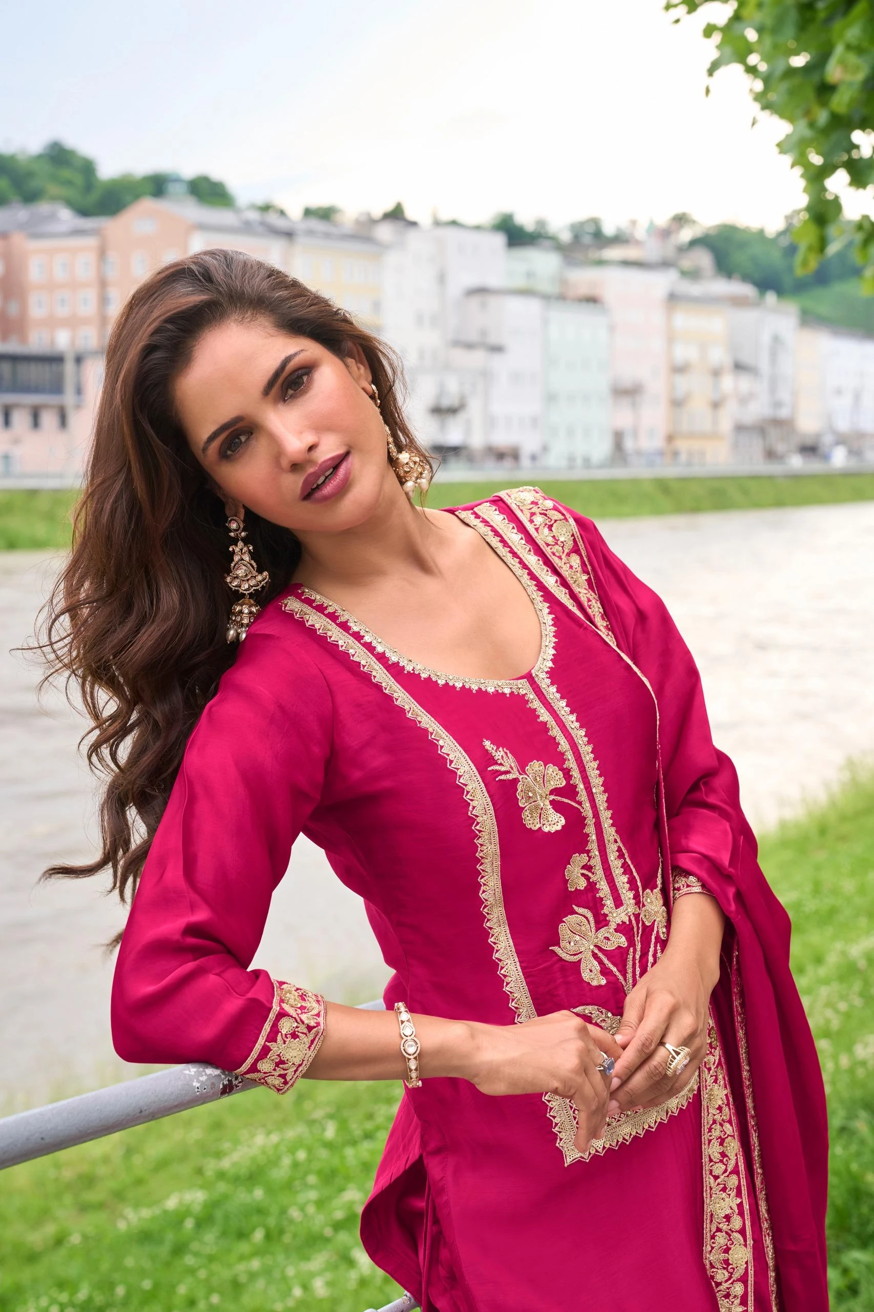 Gulkayra Designer Lavanya 7639 Series Pure Silk Suit With Embroidery Work