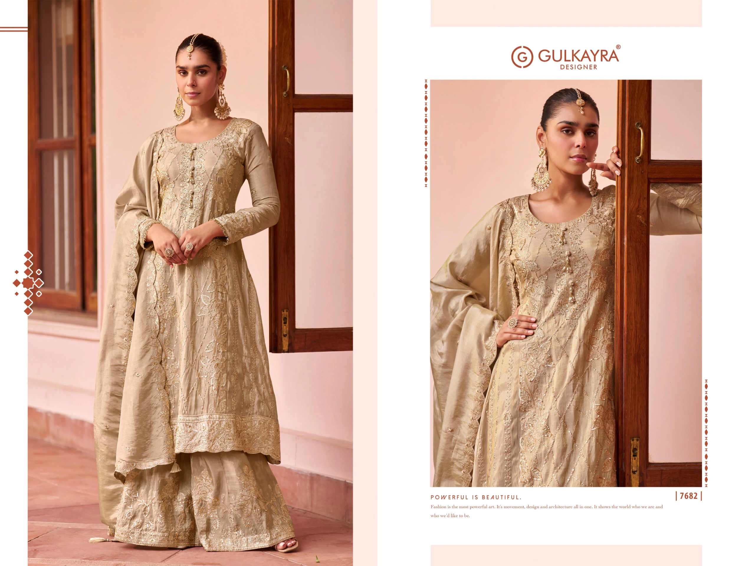 Gulkayra Designer Zeenat Real Simar Silk Suit With Embroidery And Hand Work 5