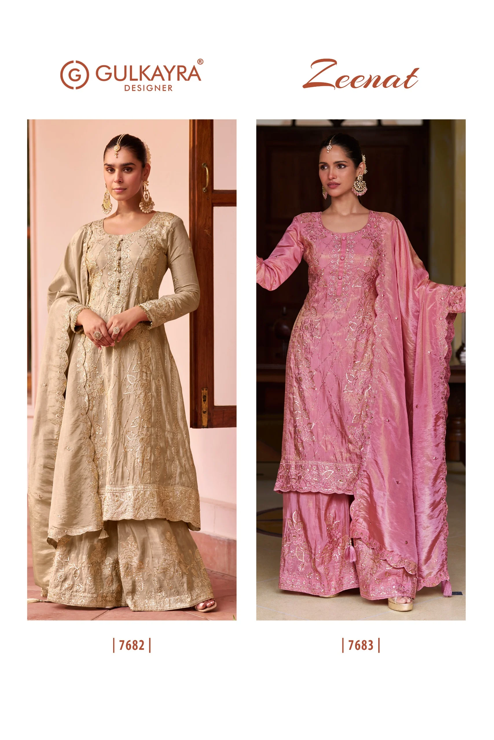 Gulkayra Designer Zeenat Real Simar Silk Suit With Embroidery And Hand Work 6