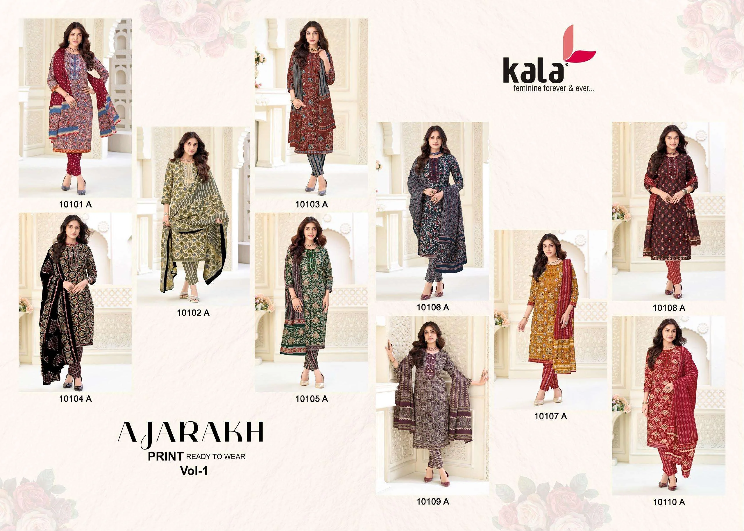 Kala Fashion Ajrakh Special Vol 1 Ready Made Collection - Readymade Dress 4