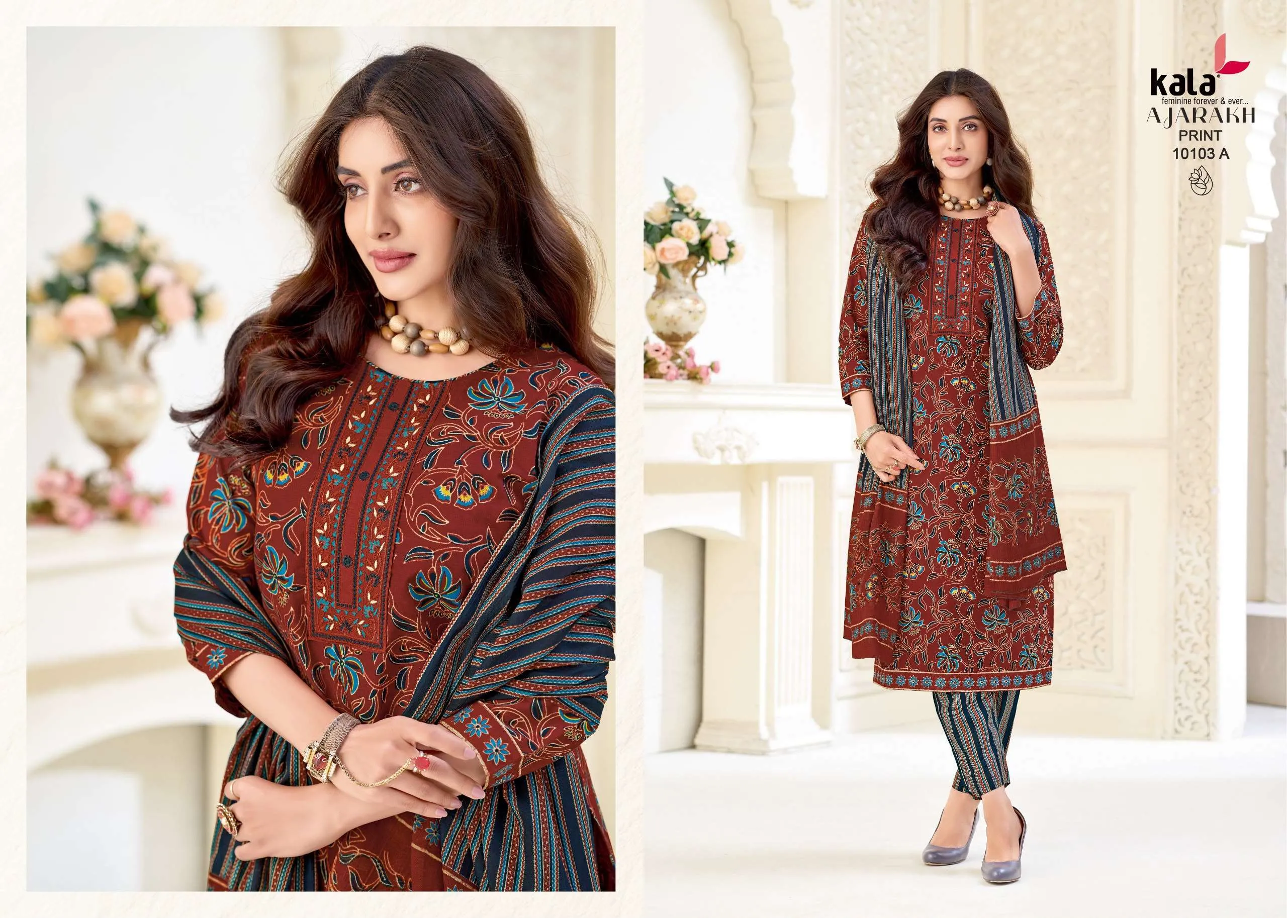 Kala Fashion Ajrakh Special Vol 1 Ready Made Collection - Readymade Dress 7