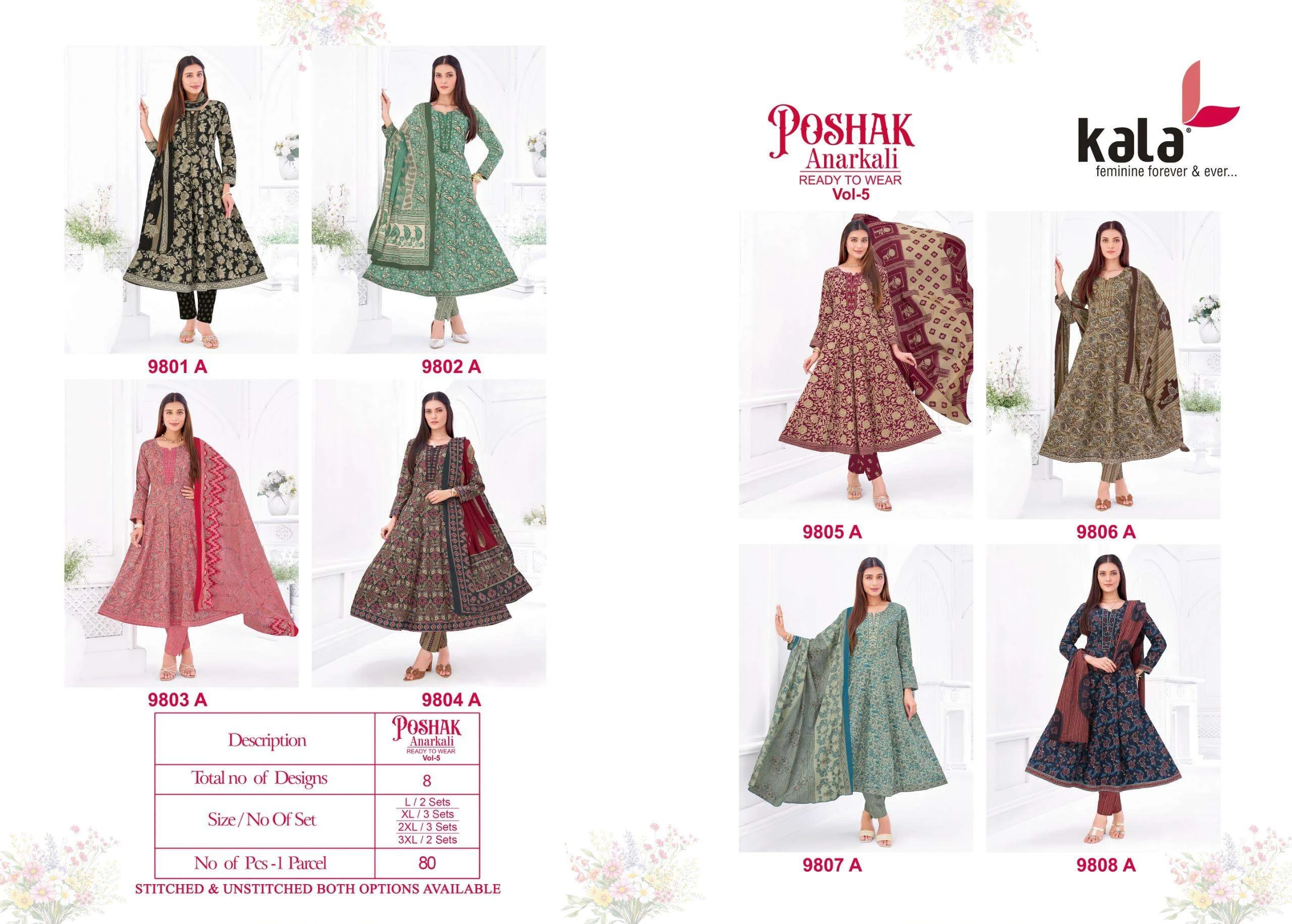 Kala Fashion Poshak Vol 5 Ready Made Collection - Readymade Dress 10