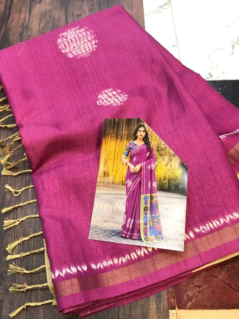 Kalki Print Tusser Tusser Silk Digital Printed Saree Collection