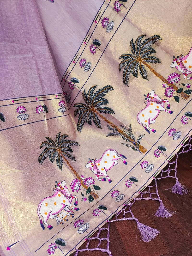 Kamal Vol 1 Munga Cotton Weaving Zari Butti Work Saree Collection 8