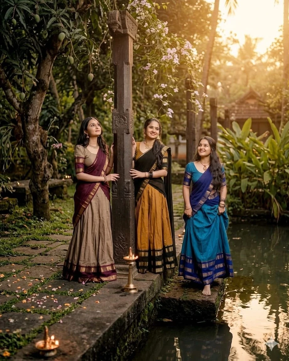 Kanjivaram Silk Lehenga Half Saree