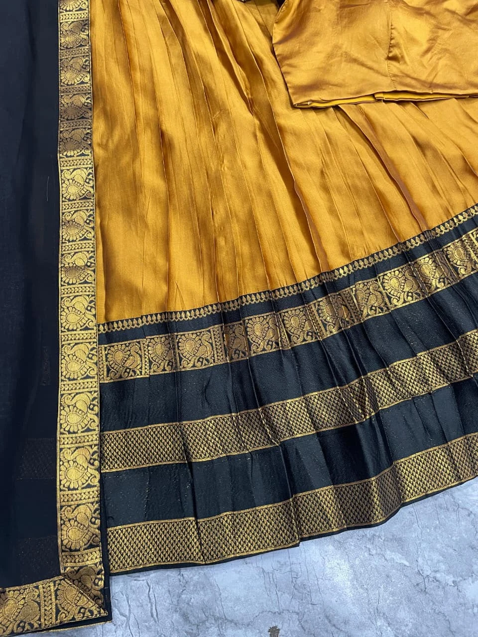 Kanjivaram Silk Lehenga Half Saree 10