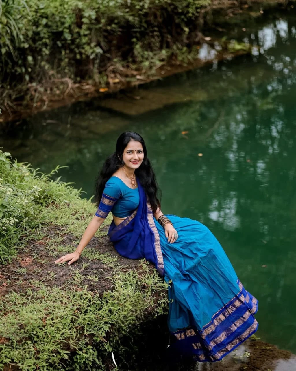 Kanjivaram Silk Lehenga Half Saree 11