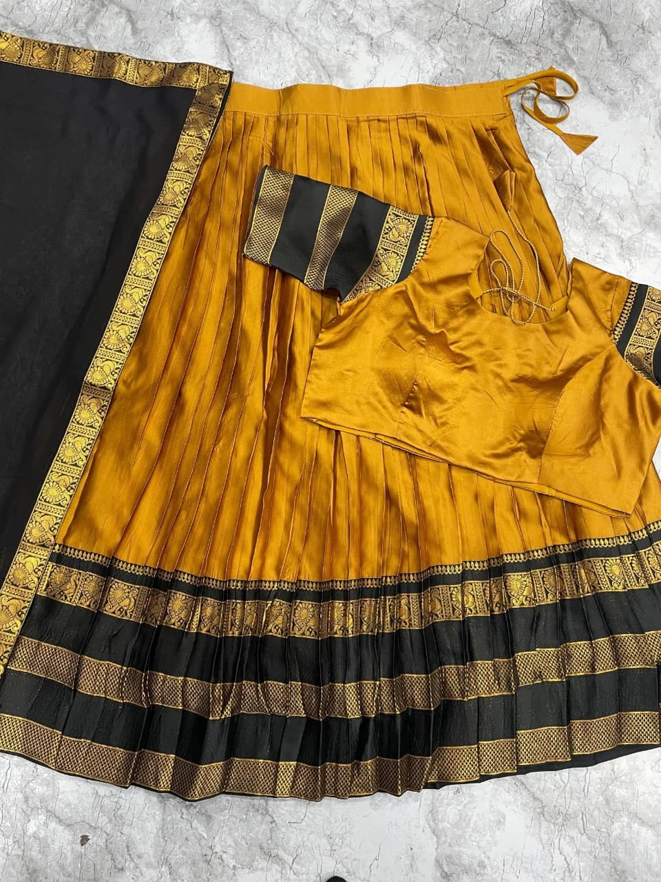 Kanjivaram Silk Lehenga Half Saree 5