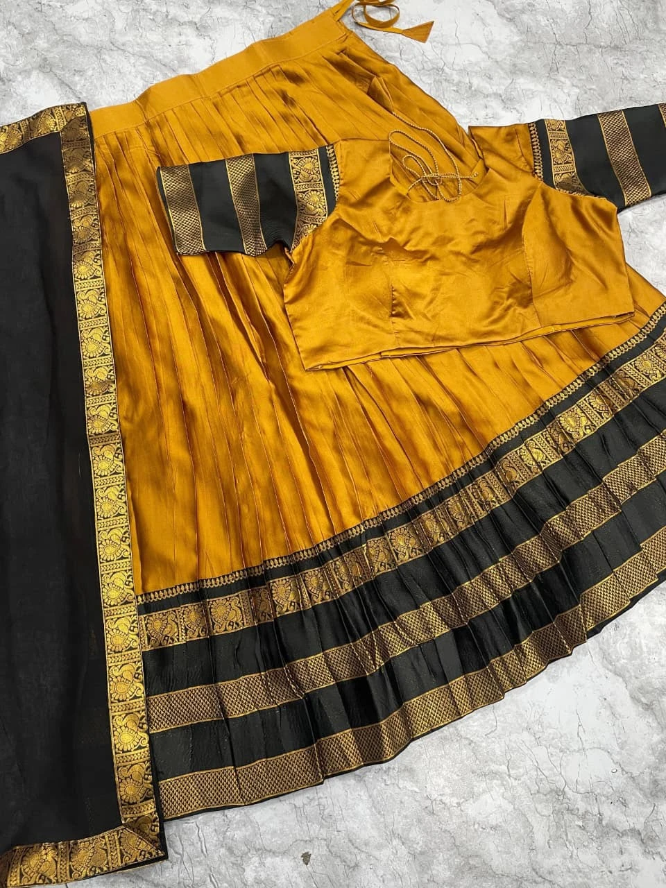 Kanjivaram Silk Lehenga Half Saree 6