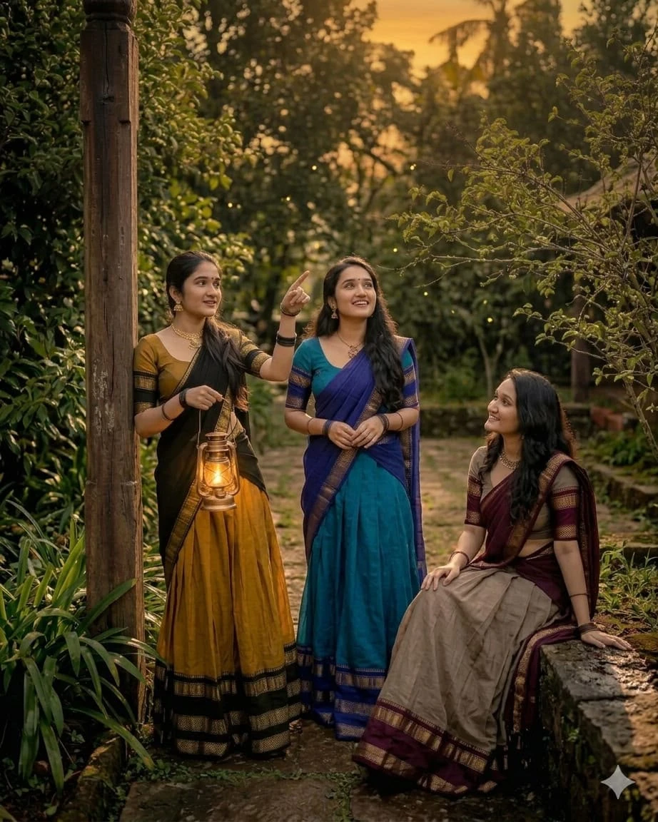 Kanjivaram Silk Lehenga Half Saree 9