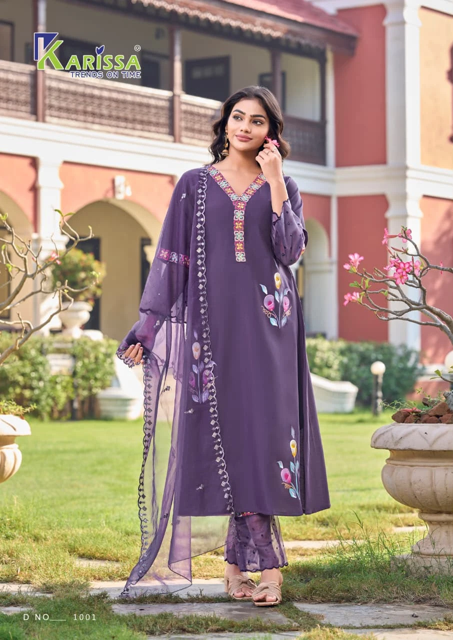 Karissa Alisa A-Line Viscose Suit 3