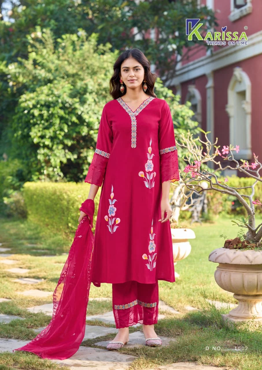 Karissa Alisa A-Line Viscose Suit 4