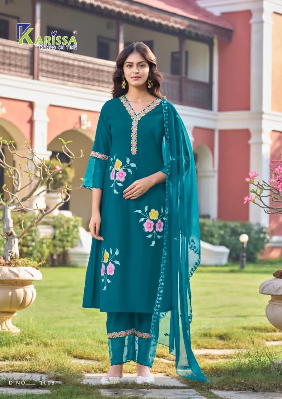 Karissa Alisa A-Line Viscose Suit 5