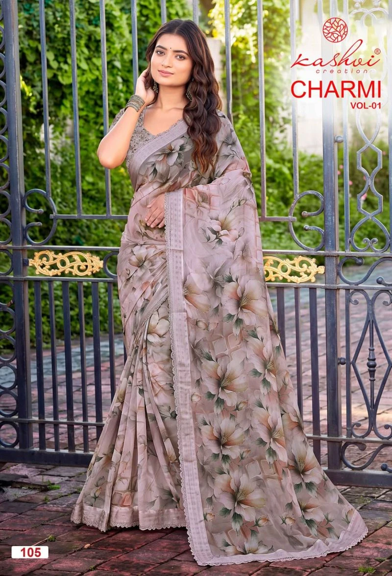 Kashvi Charmi Vol 1 Weightless Printed Fancy Saree Collection 3