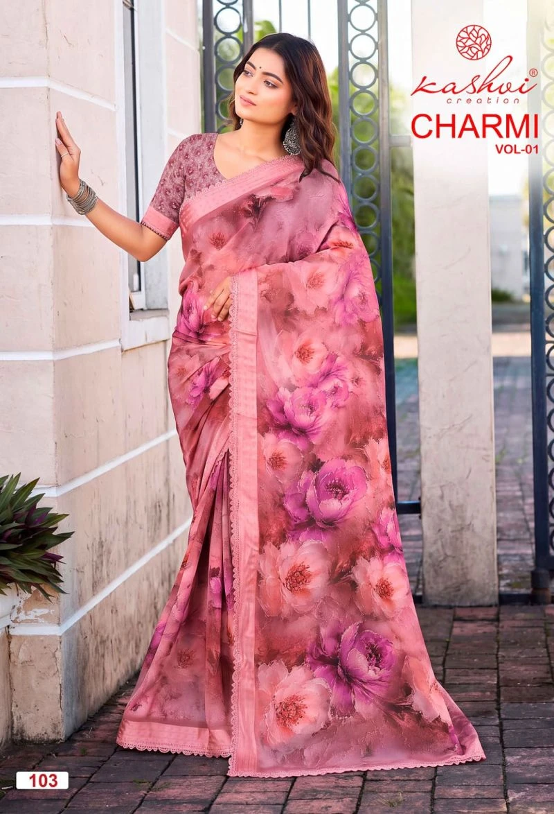 Kashvi Charmi Vol 1 Weightless Printed Fancy Saree Collection 4