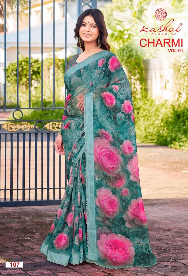 Kashvi Charmi Vol 1 Weightless Printed Fancy Saree Collection 5