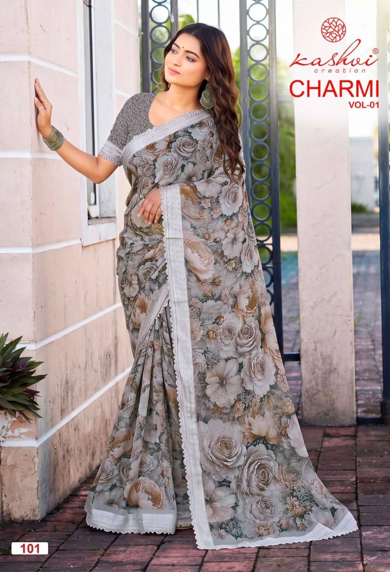 Kashvi Charmi Vol 1 Weightless Printed Fancy Saree Collection 6