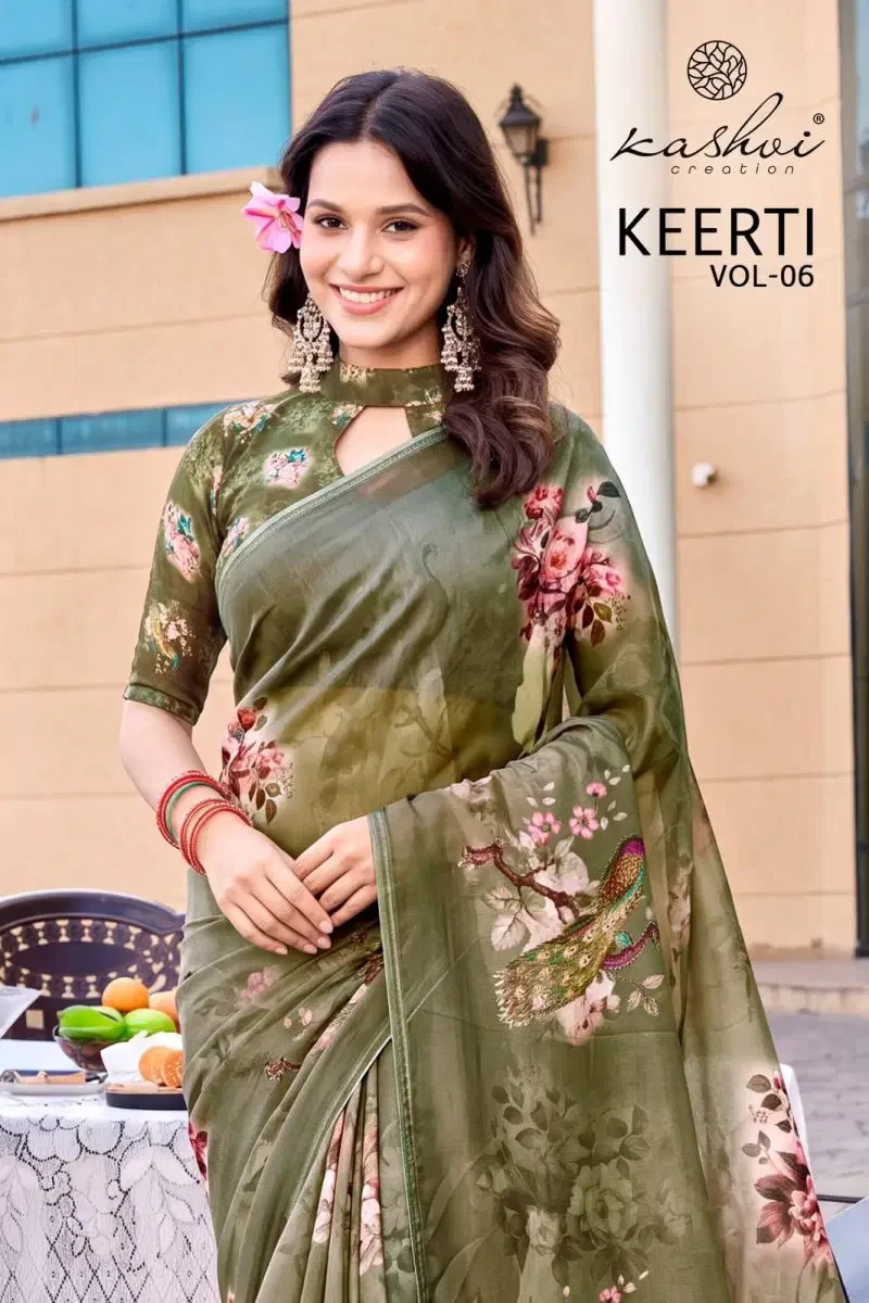 Kashvi Keerti Vol 6 Raga Digital Printed Saree Collection 1