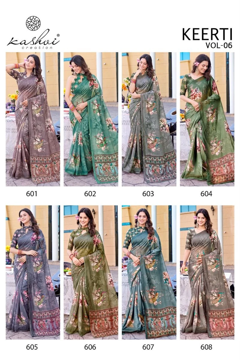 Kashvi Keerti Vol 6 Raga Digital Printed Saree Collection 10
