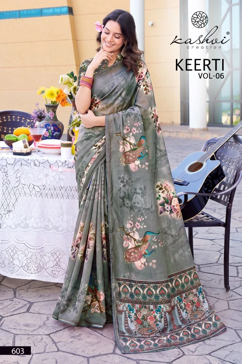 Kashvi Keerti Vol 6 Raga Digital Printed Saree Collection 2