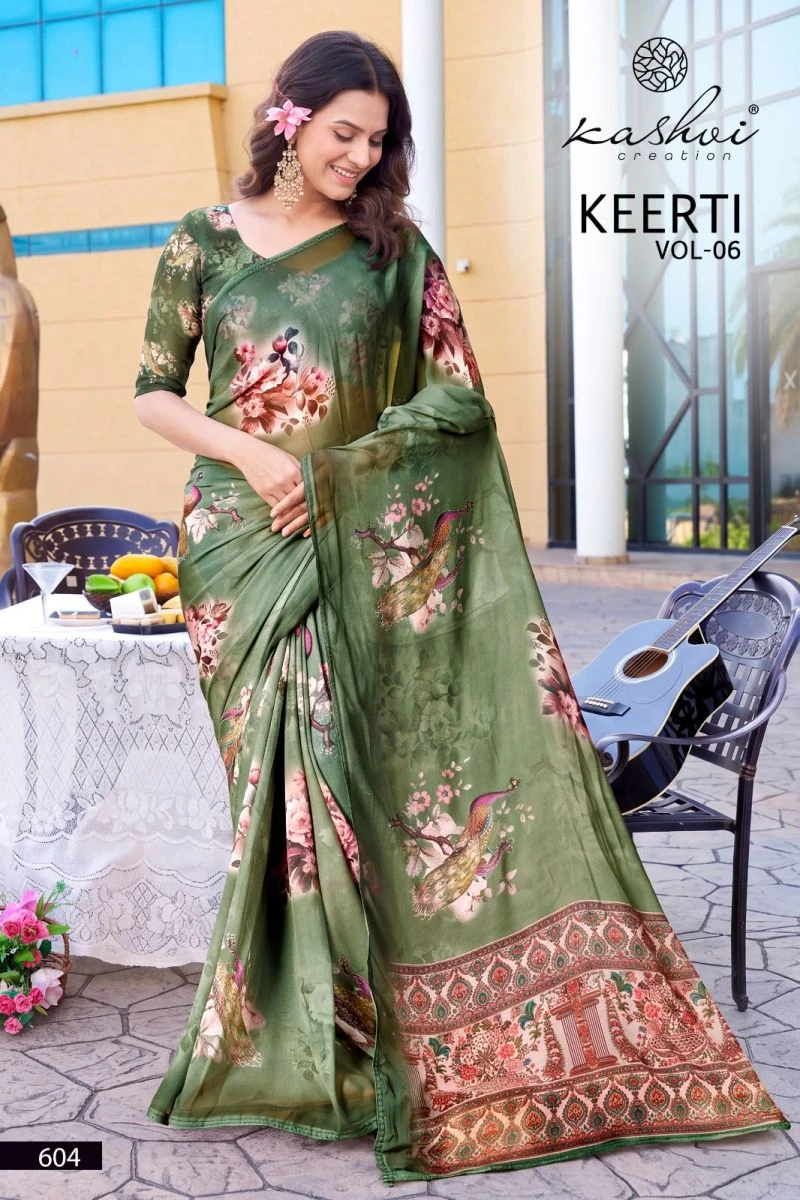 Kashvi Keerti Vol 6 Raga Digital Printed Saree Collection 4