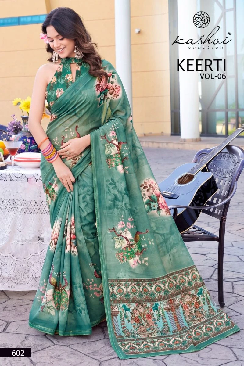 Kashvi Keerti Vol 6 Raga Digital Printed Saree Collection 5