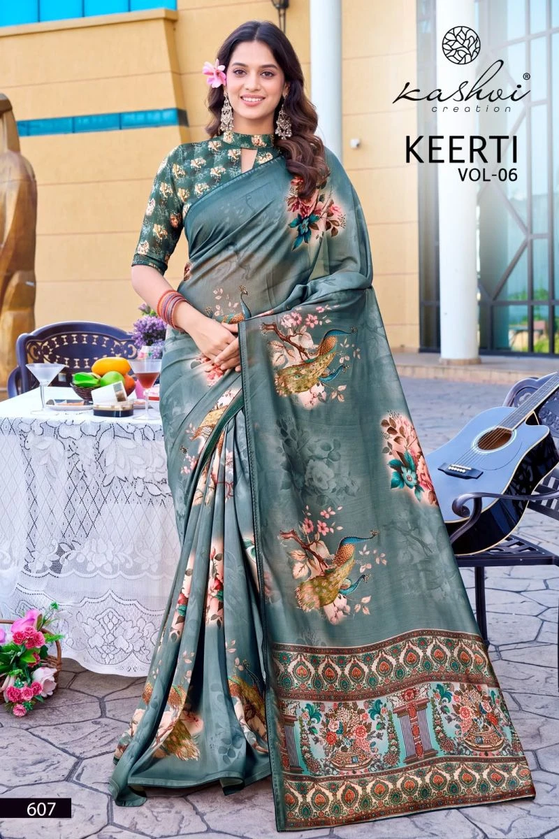 Kashvi Keerti Vol 6 Raga Digital Printed Saree Collection 6