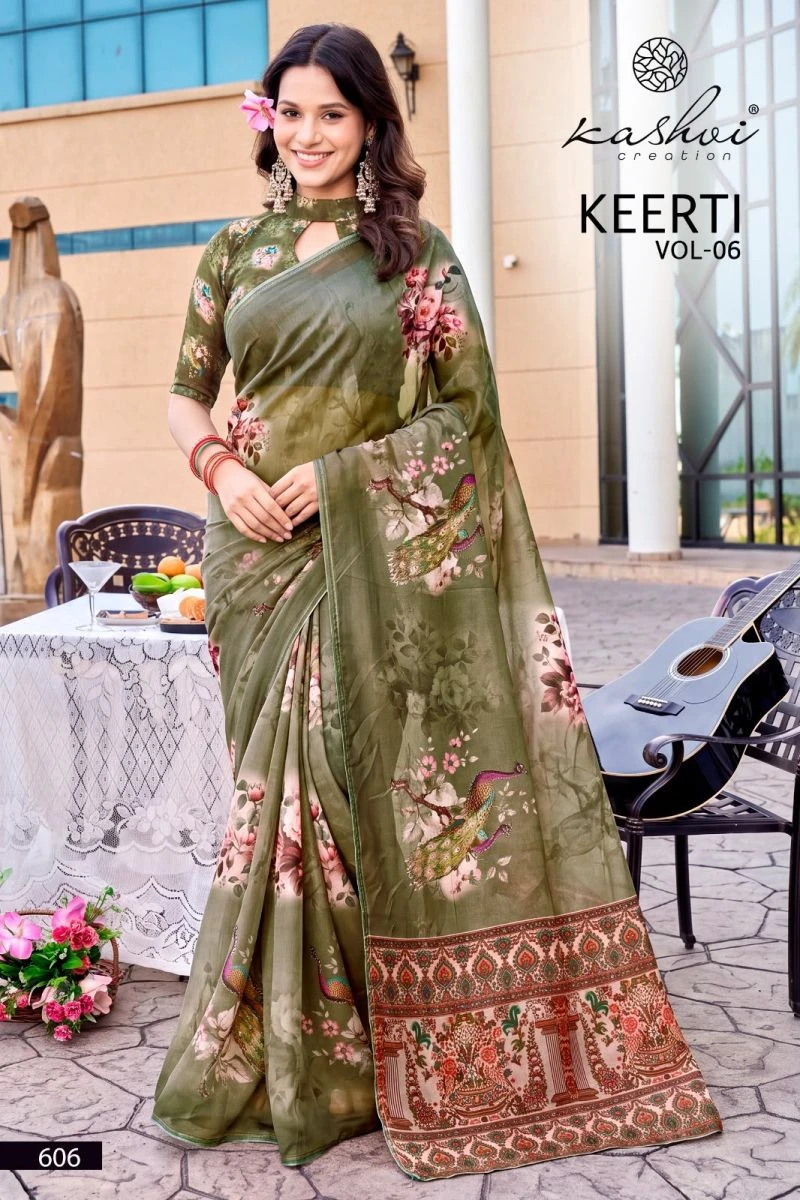 Kashvi Keerti Vol 6 Raga Digital Printed Saree Collection 7