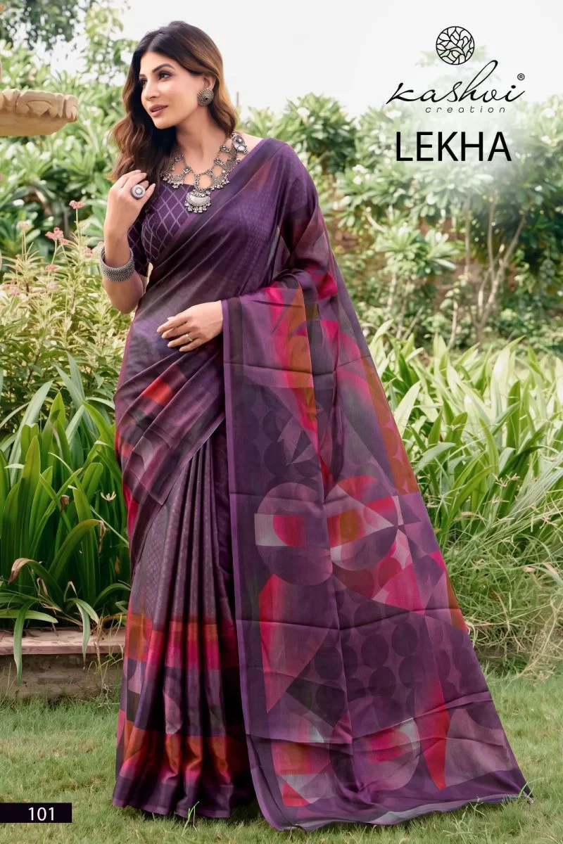 Kashvi Lekha Vol 1 Georgette Printed Saree Collection 4