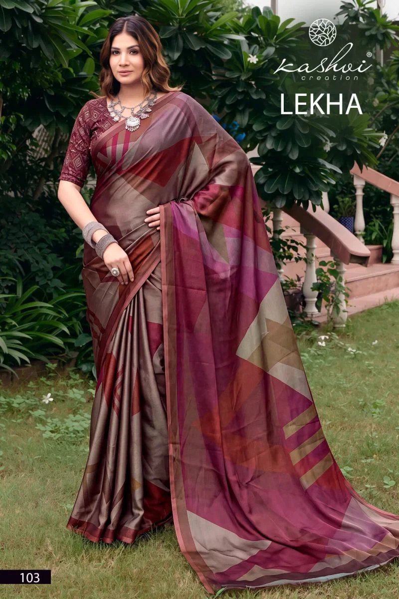 Kashvi Lekha Vol 1 Georgette Printed Saree Collection 5