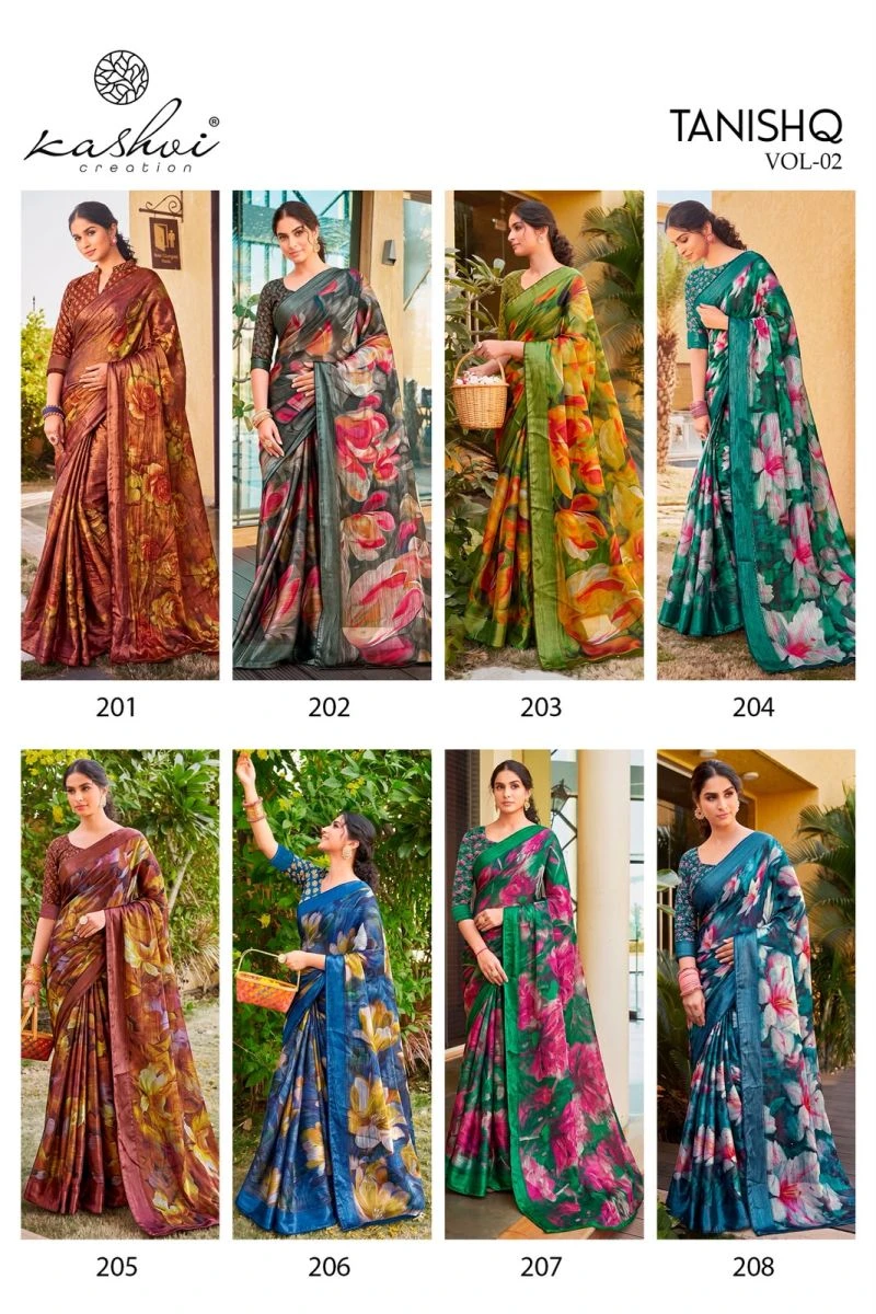 Kashvi Tanishq Vol 2 Siya Silk Digital Printed Saree Collection 10