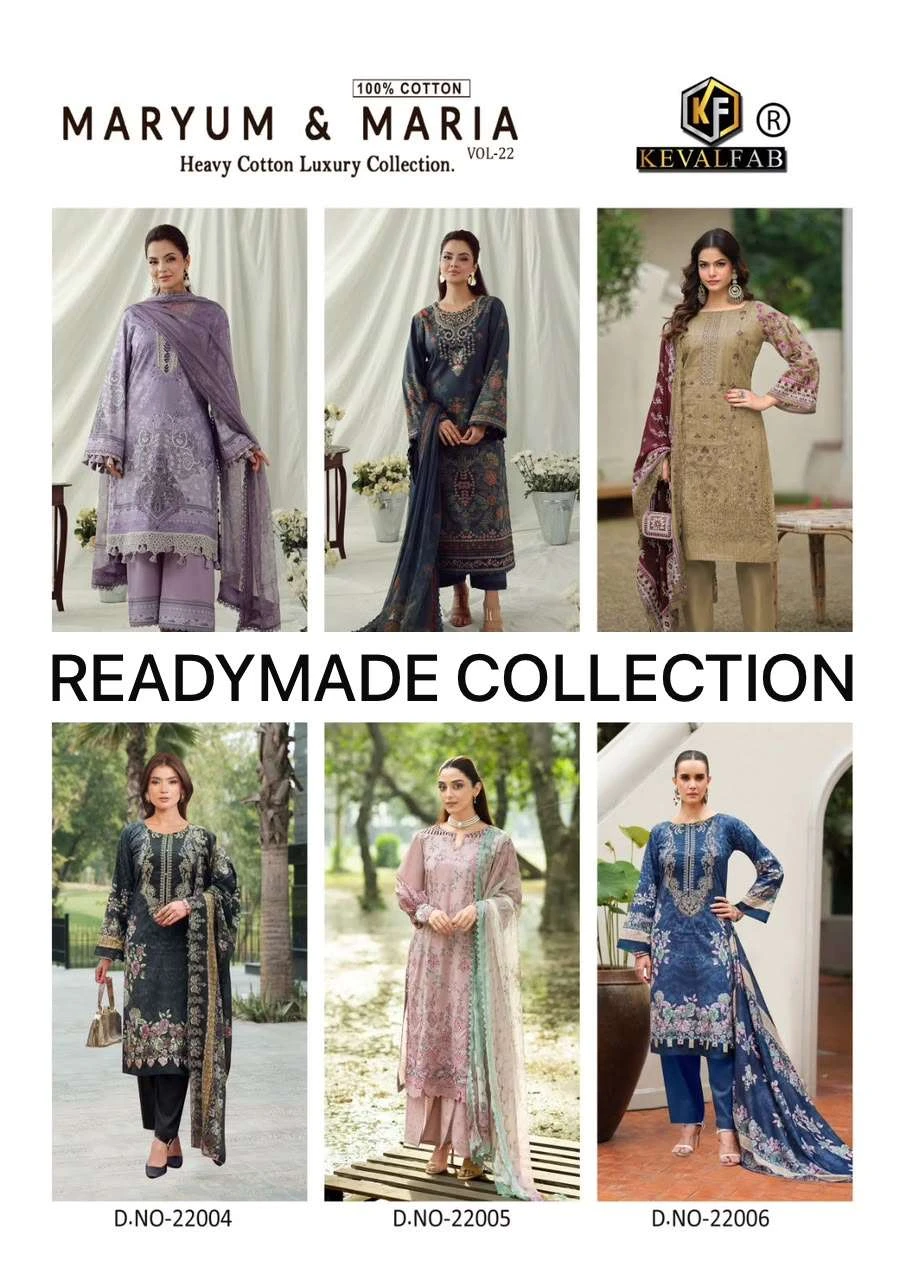 Keval Fab Maryum & Maria Vol 22 Ready Made Collection - Readymade Dress 9