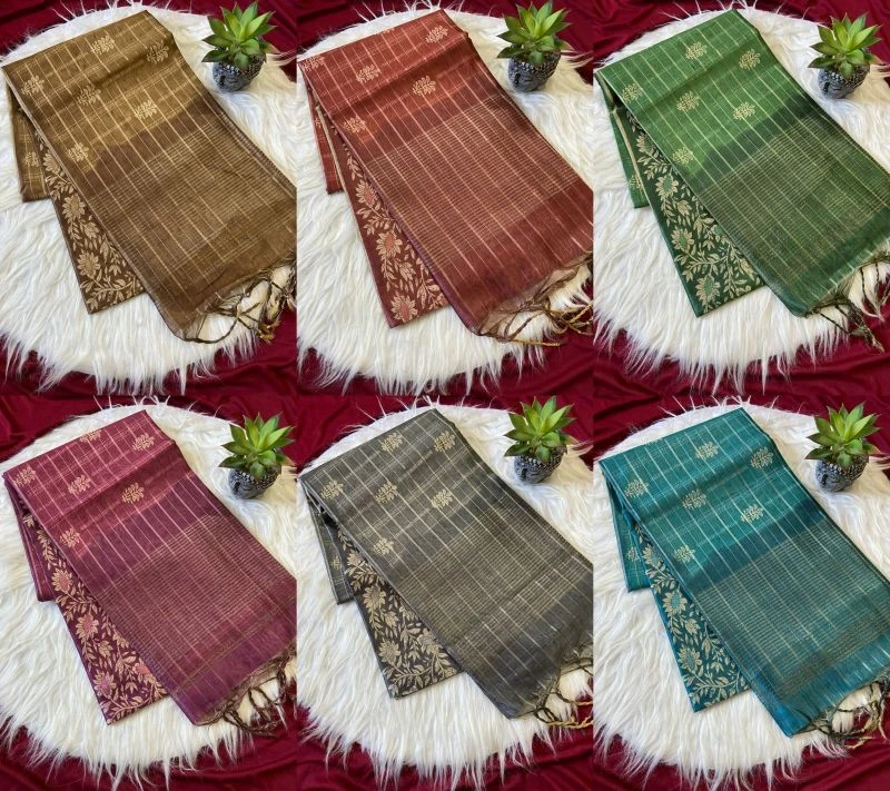 Kf Alpana Tussar Silk Fancy Saree Collection 8