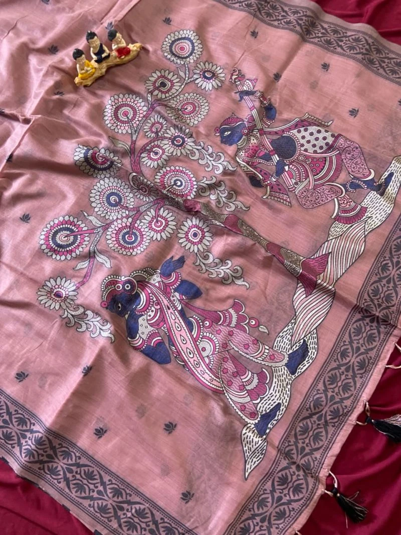 Kf Amba Munga Cotton Resham Woven Saree Collection 1
