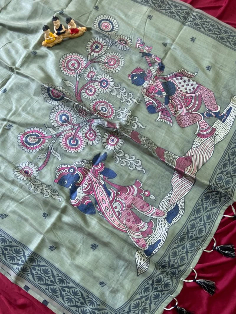 Kf Amba Munga Cotton Resham Woven Saree Collection 5